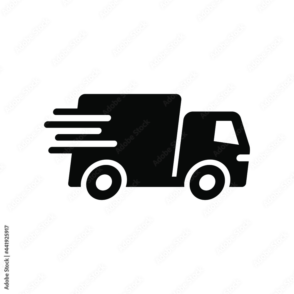 Quick delivery icon vector graphic illustration Quick delivery icon vector graphic illustration