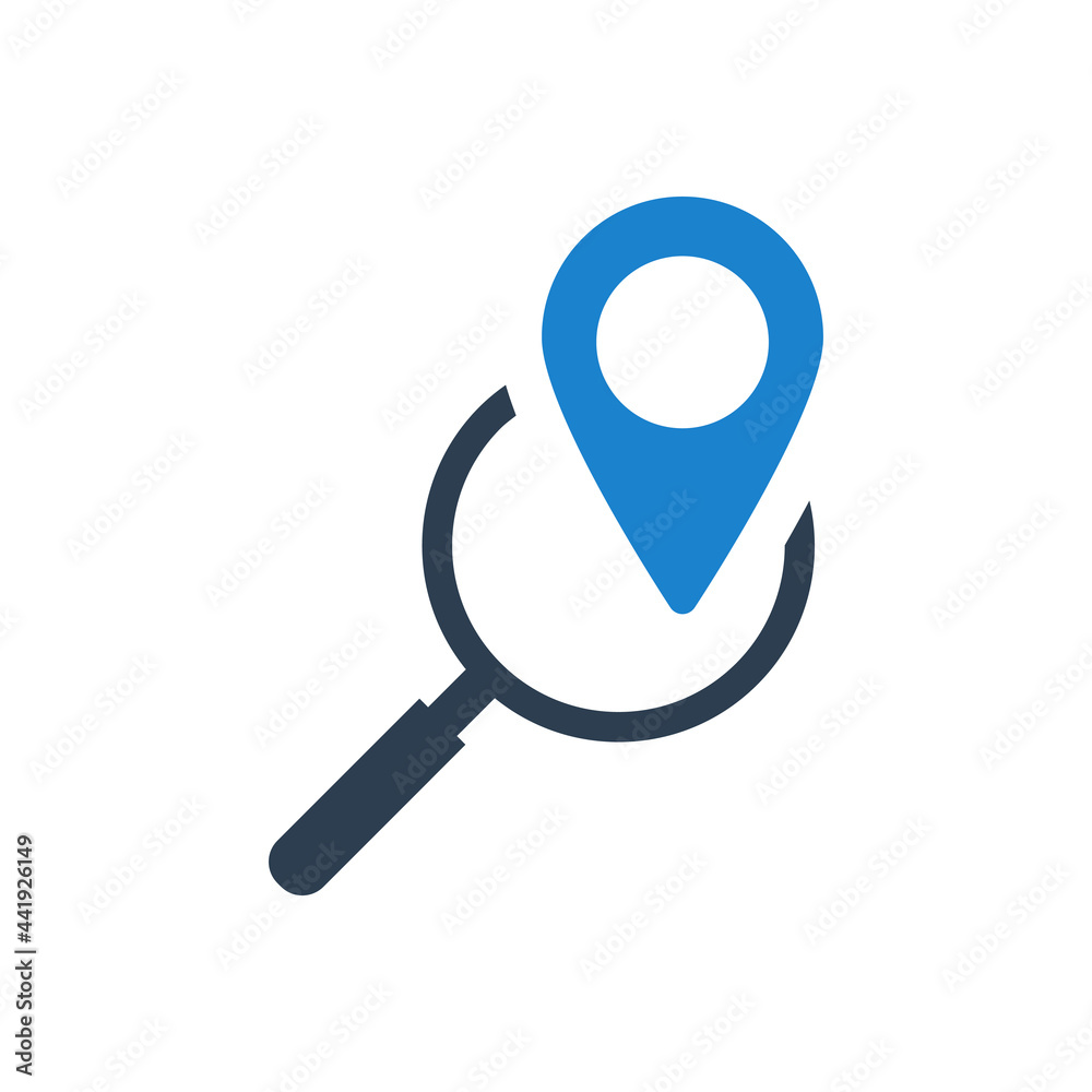 Location navigation icon vector graphic illustration Location navigation icon vector graphic illustration