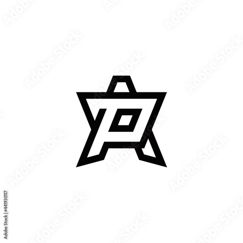 p a pa ap initial logo design vector template