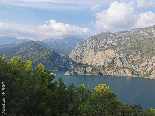 lake and mountains