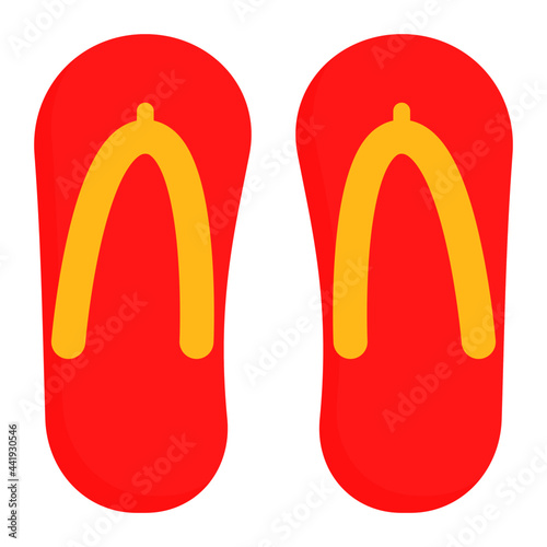Flipflop icon with flat style. Suitable for website design, logo, app and UI. Based on the size of the icon in general, so it can be reduced.