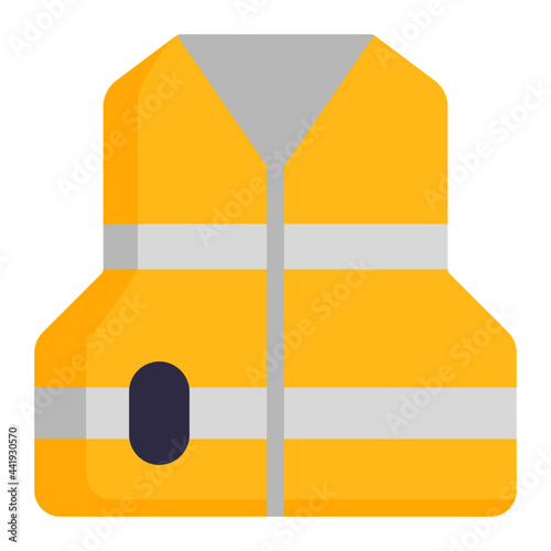 Life vest icon with flat style. Suitable for website design, logo, app and UI. Based on the size of the icon in general, so it can be reduced.