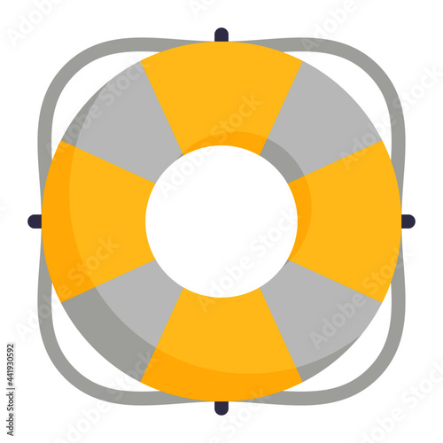 Lifesaver icon with flat style. Suitable for website design, logo, app and UI. Based on the size of the icon in general, so it can be reduced.