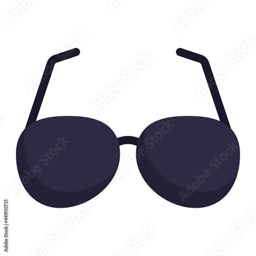 Sunglasses icon with flat style. Suitable for website design, logo, app and UI. Based on the size of the icon in general, so it can be reduced.