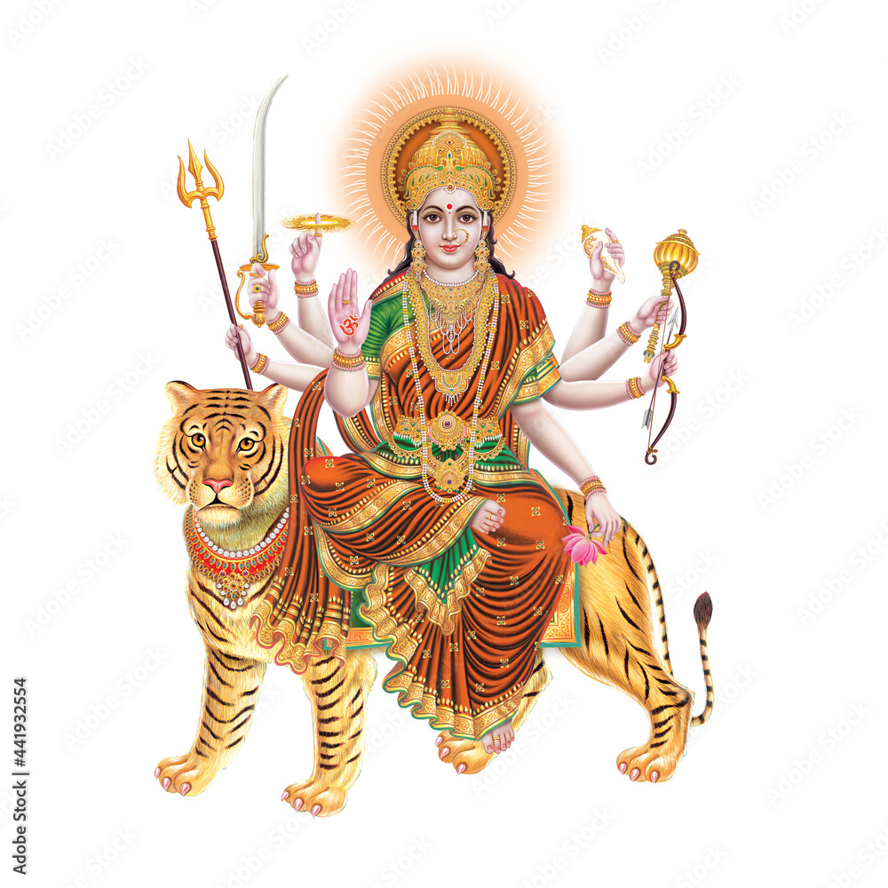 High-Resolution Pic of Jai Ambe Maa Stock Illustration | Adobe Stock