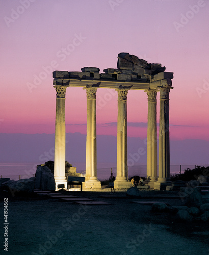 Canvas Print Temple of Apollo, the symbol of the ancient Roman city of Side
