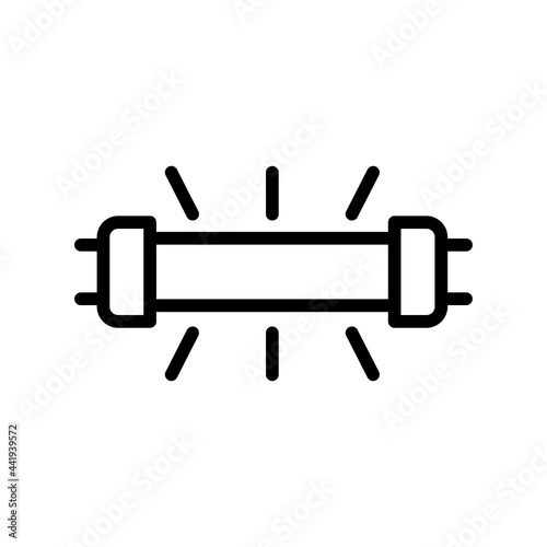UV light disinfection line icon