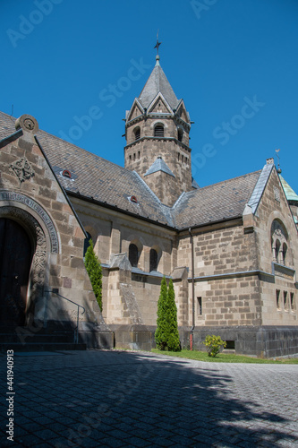 The Church of the Redeemer in Mirbach on a sunny day photo