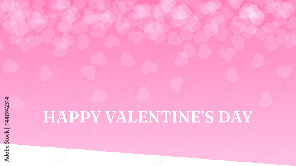 14 February Happy Valentine's Day Greeting Hearts Background. Romantic Love Vector Design Banner Party Invitation Template 14 February Happy Valentine's Day Greeting Hearts Background. Romantic Love Vector Design Banner Party Invitation Template