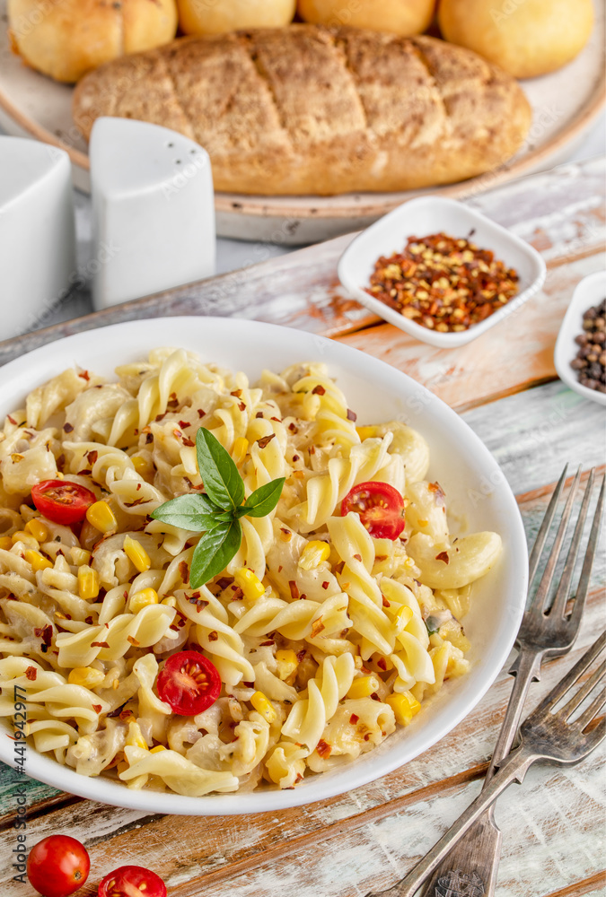 Pasta, Light and Airy, rustic setup Pasta, Light and Airy, rustic setup