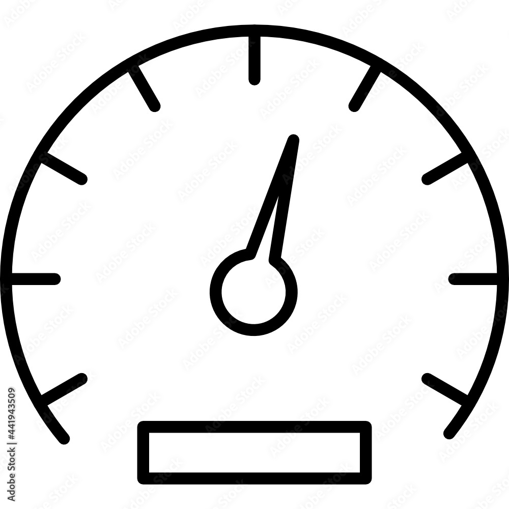 Vector Speedometer racing game speed measure meter icon Vector Speedometer racing game speed measure meter icon