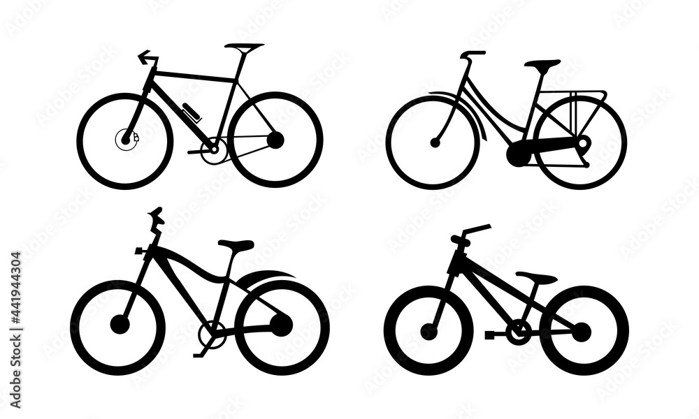 vector silhouette bicycle bike vector silhouette bicycle bike