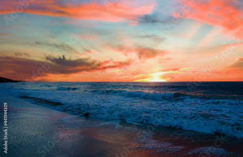 Beautiful Sunset coat of Perth Western Australia © Imagevixen