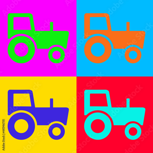 Traktor und Popart