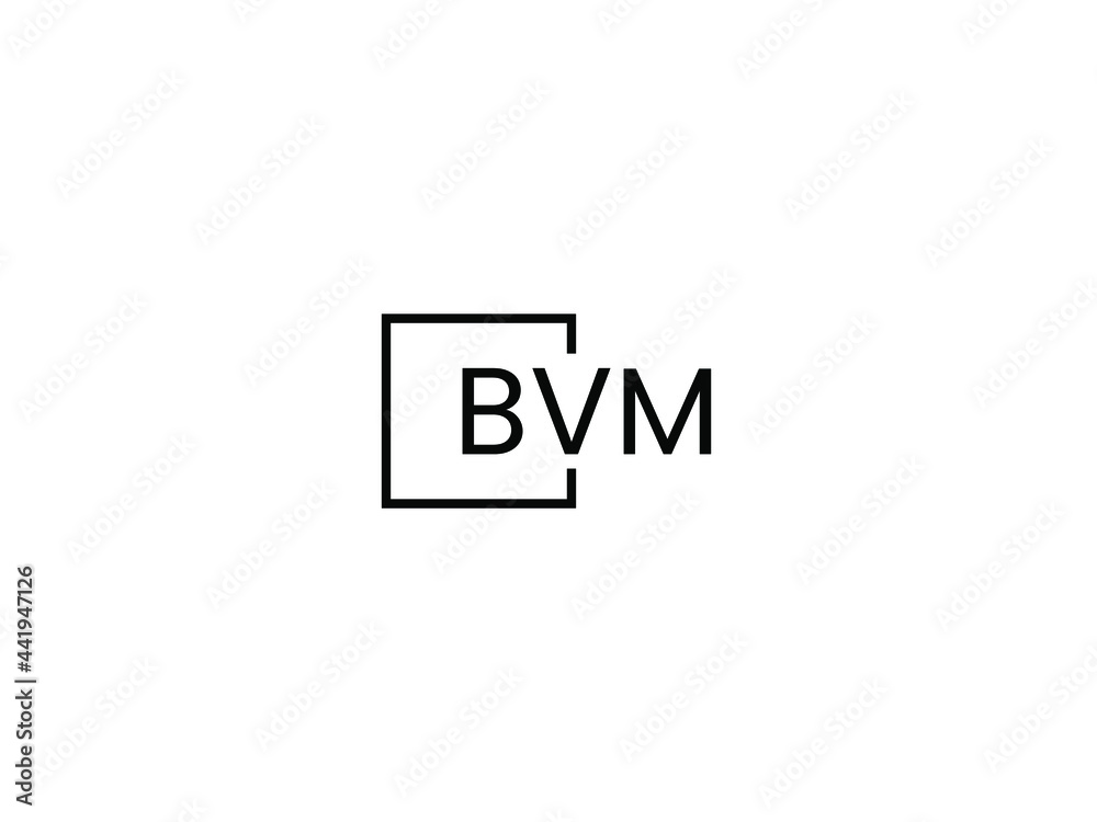 Obraz premium BVM letter initial logo design vector illustration