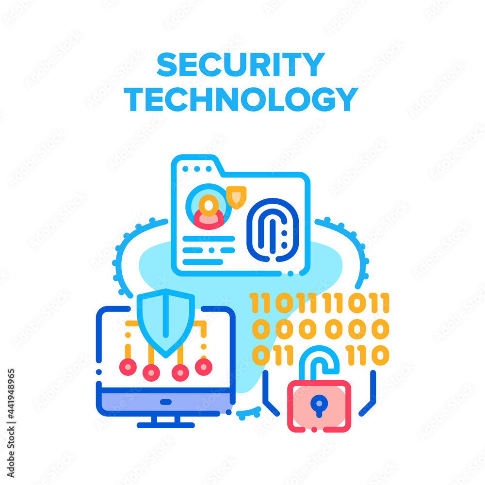 Security Digital Technology Vector Icon Concept. Protective Software And System For Safe Private Information, Security Digital Technology. Computer Data Protection Program Color Illustration Security Digital Technology Vector Icon Concept. Protective Software And System For Safe Private Information, Security Digital Technology. Computer Data Protection Program Color Illustration