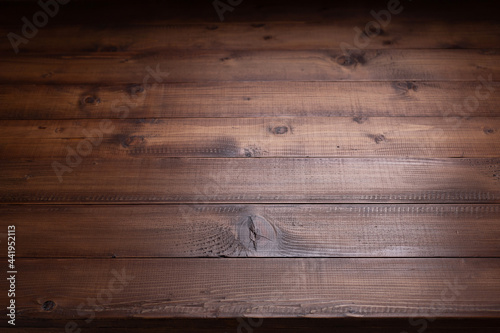 Wooden table top background texture.   Wood tabletop front view photo