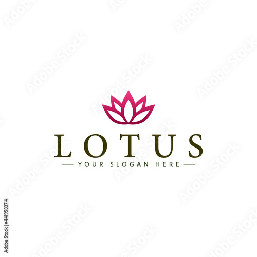 lotus logo vector design. for logo template