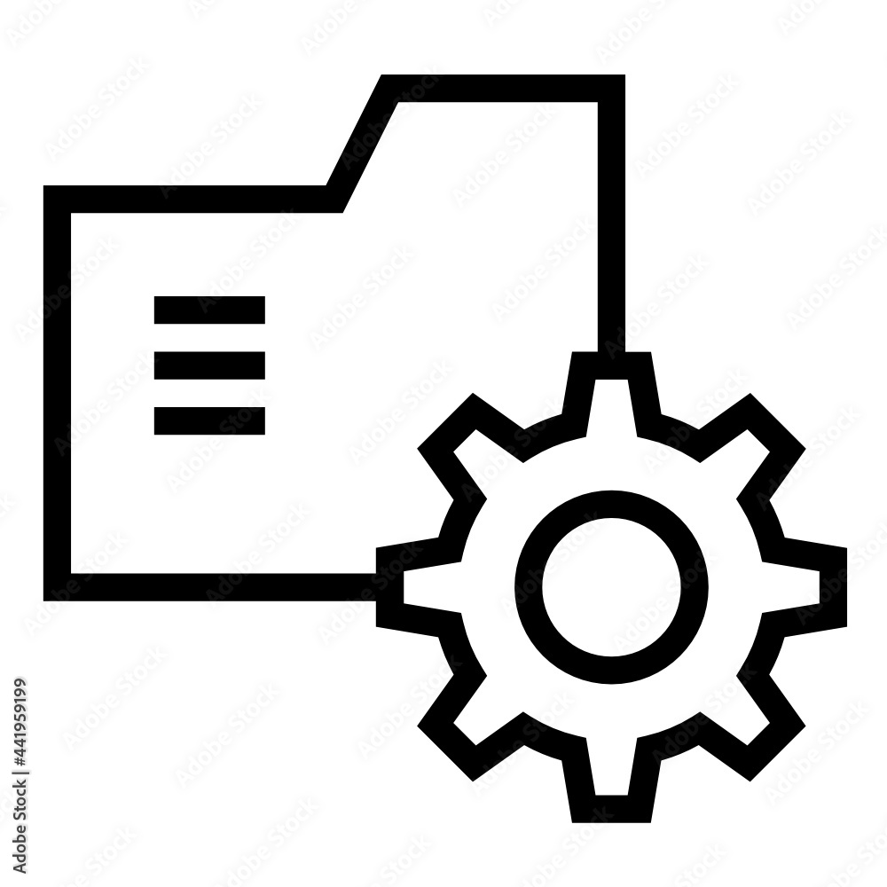 folder simple line icon