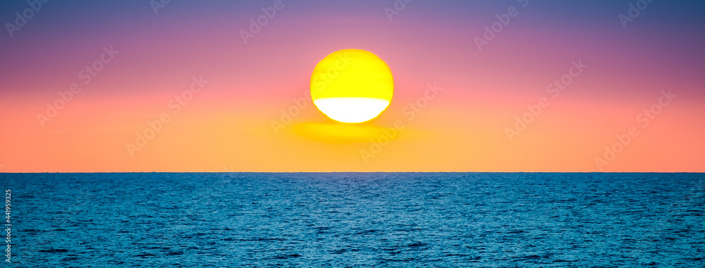 Sunset by the mediterranean sea, Italy Sunset by the mediterranean sea, Italy