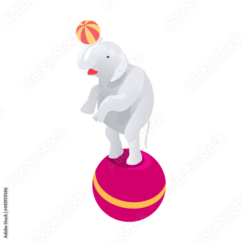 Elephant Isometric Icon