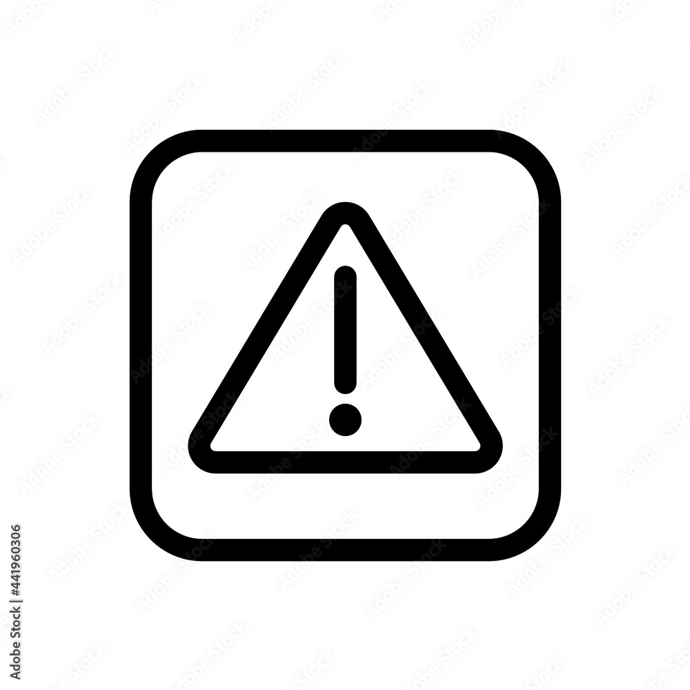 Waning symbol icon with square style Waning symbol icon with square style