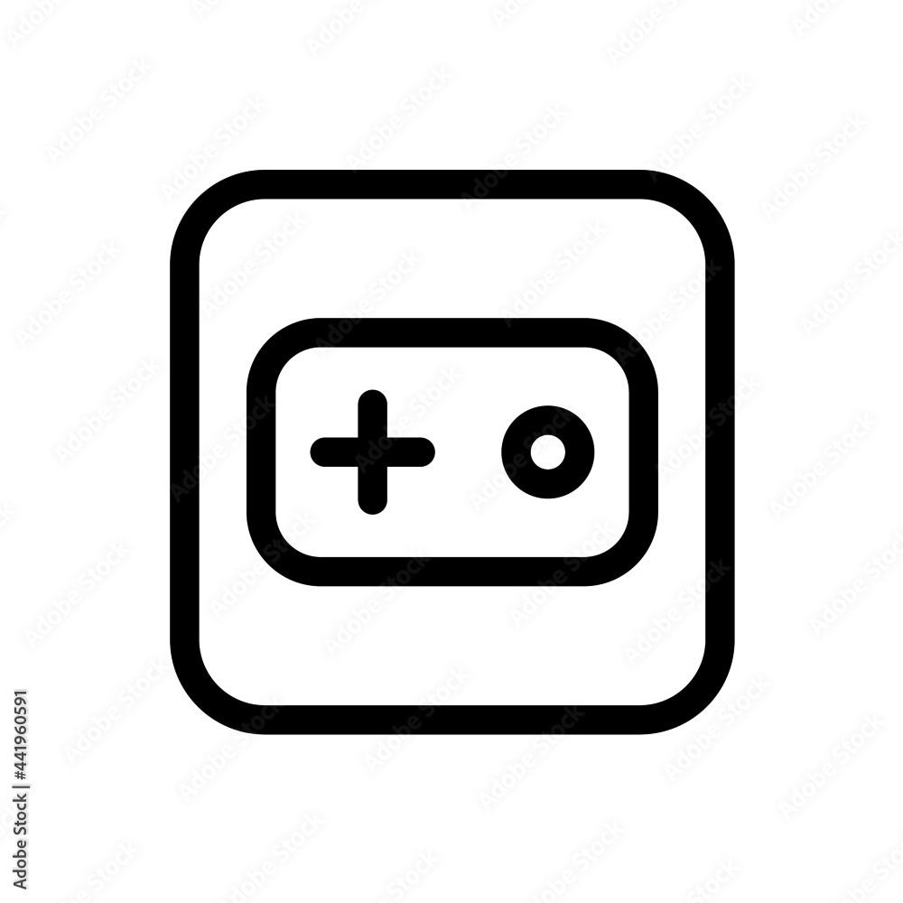 Obraz premium Game console icon with square style