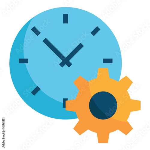 time flat icon