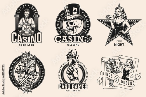 Gambling vintage prints