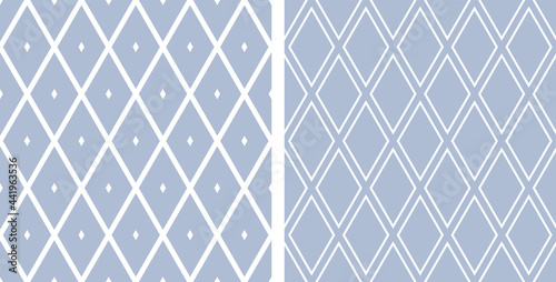 Seamless geometric diamonds patterns.