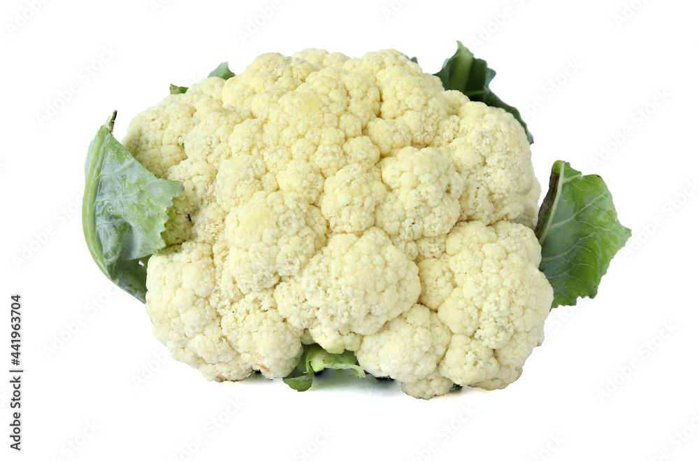 Fresh cauliflower isolated on white background Fresh cauliflower isolated on white background