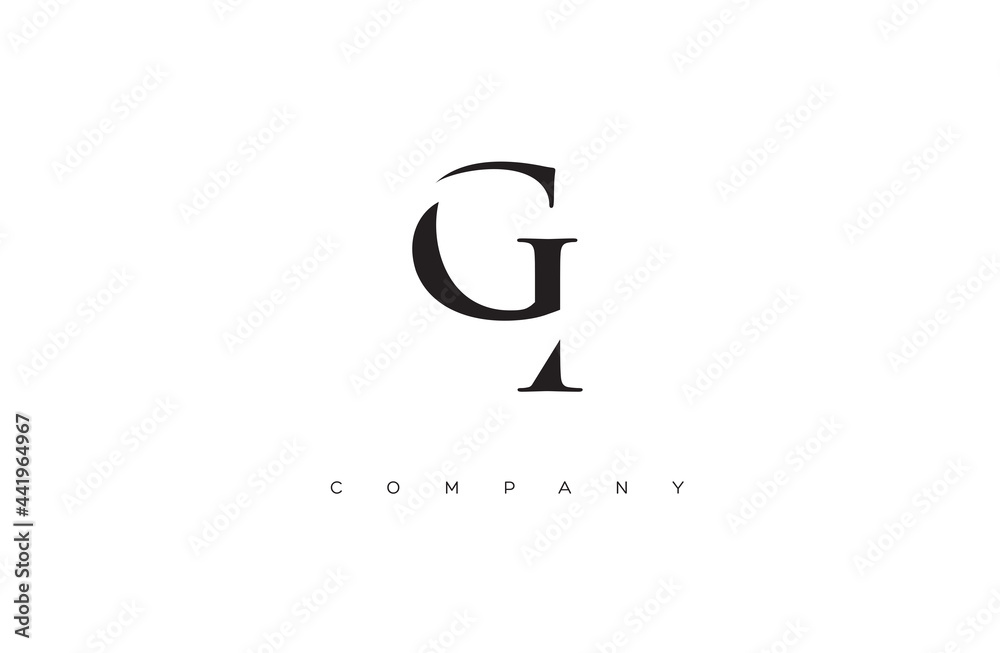 Initial GI logo design vector Initial GI logo design vector