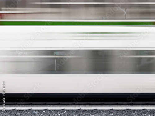 Train with motion blur