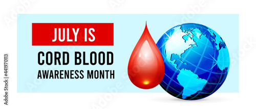 Cord Blood Awareness Month. Vector illustration