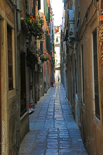 Narrow alley in Venice, Italy