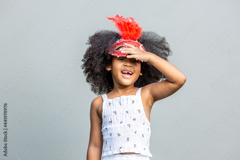 Children, women, afro hairstyles, afro masks, fancy expressions, emotions, and poses Isolated on gray background, childhood, and emotion concept. Children, women, afro hairstyles, afro masks, fancy expressions, emotions, and poses Isolated on gray background, childhood, and emotion concept.