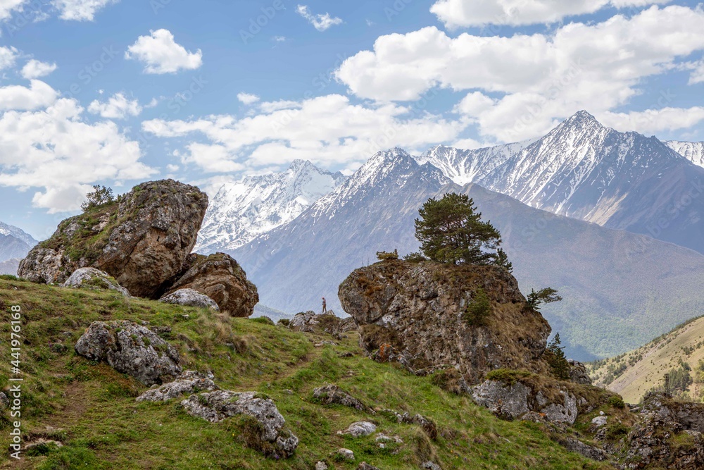 In the upper reaches of the Dzheyrakh gorge. The Republic of Ingushetia. Russia In the upper reaches of the Dzheyrakh gorge. The Republic of Ingushetia. Russia