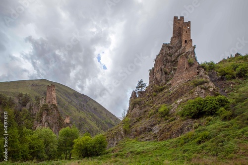 Tower complex Vovnushki. Guloikhi gorge. The Republic of Ingushetia. Russia