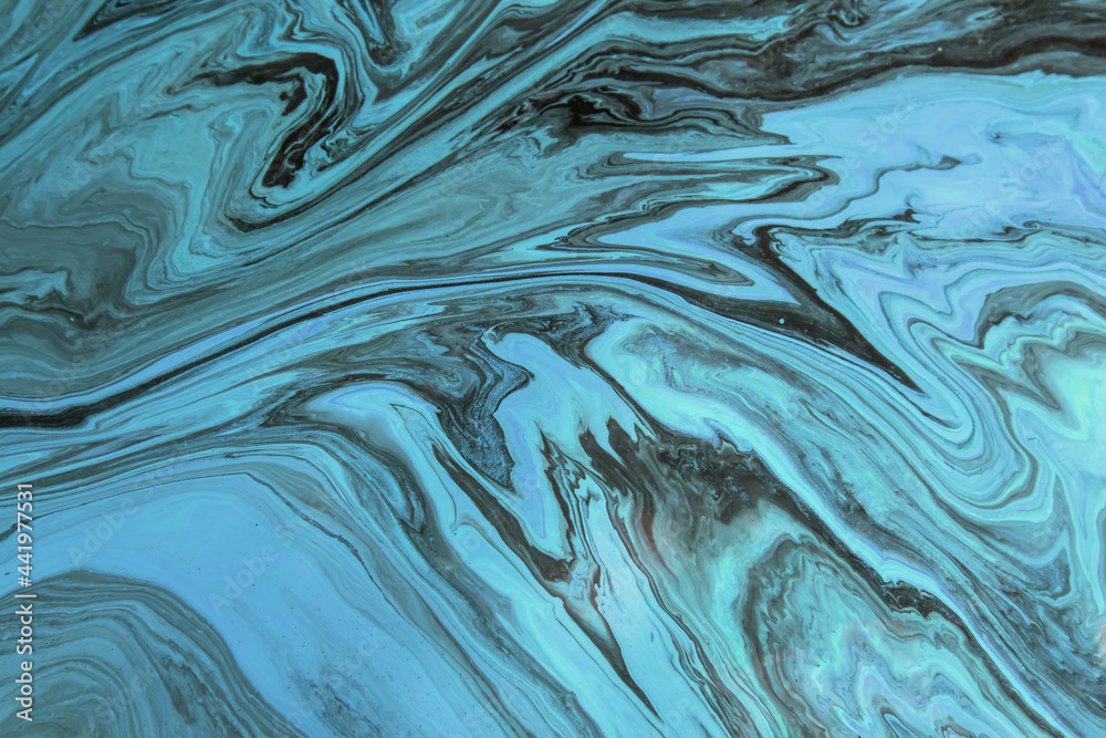 Black and blue paint stains. Marble effect Black and blue paint stains. Marble effect