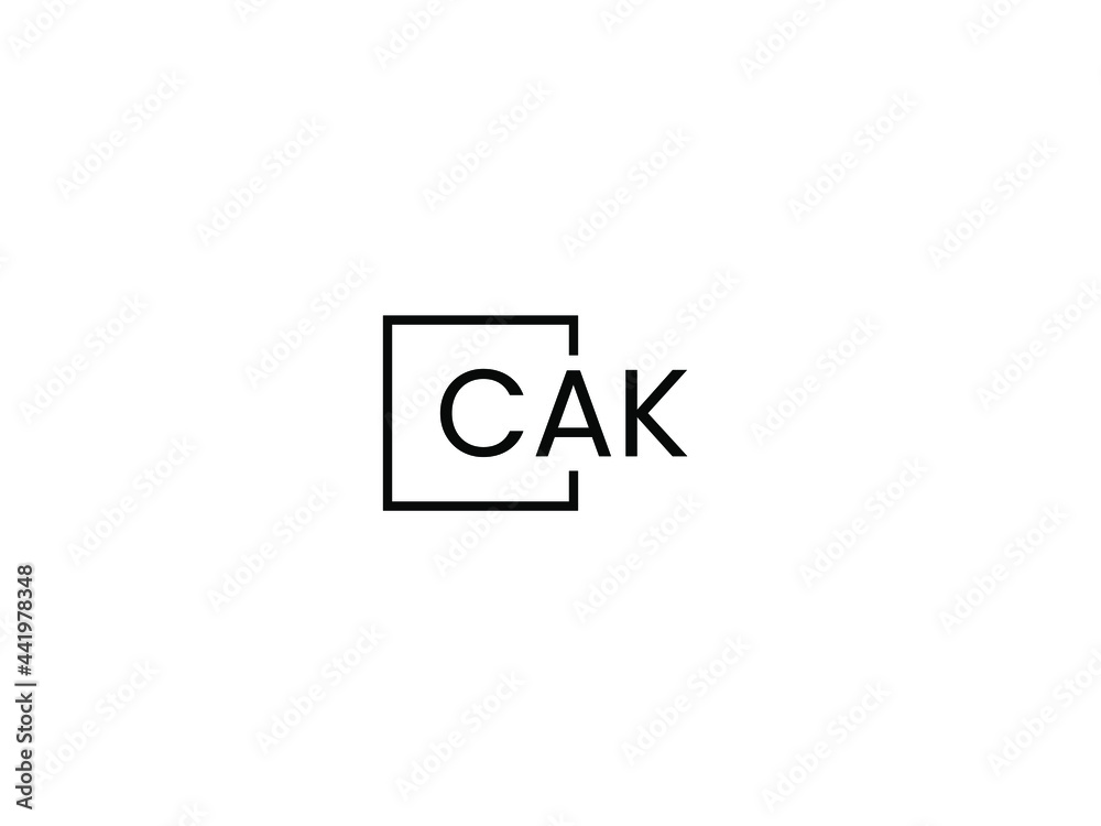 CAK Letter Initial Logo Design Vector Illustration