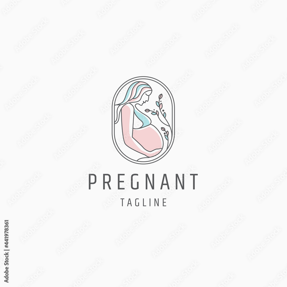 Pregnant woman logo icon design template vector Pregnant woman logo icon design template vector