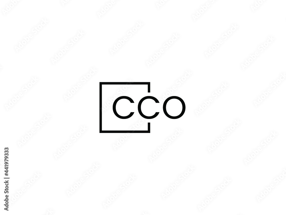 CCO Letter Initial Logo Design Vector Illustration Stock Vector Adobe Stock