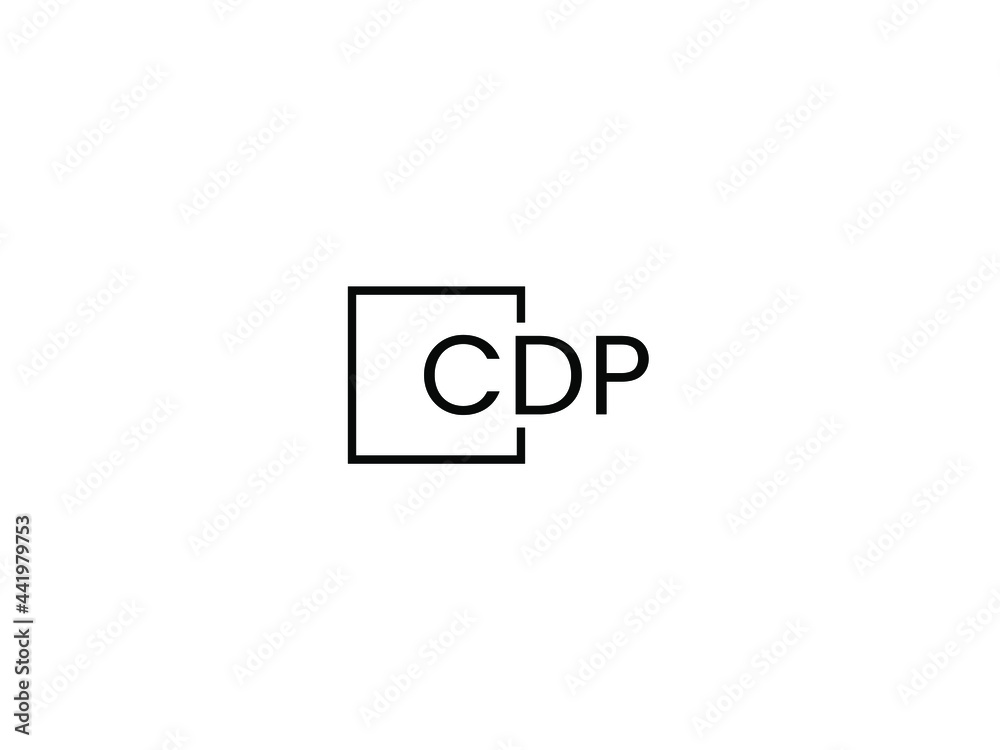 CDP Letter Initial Logo Design Vector Illustration