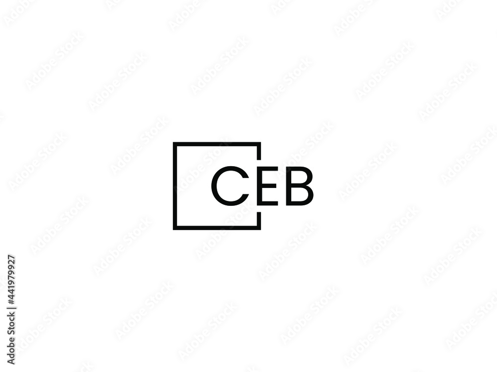 Fototapeta premium CEB Letter Initial Logo Design Vector Illustration