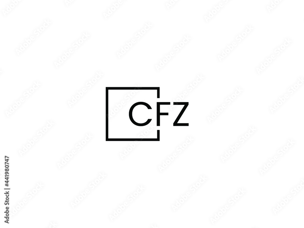 CFZ Letter Initial Logo Design Vector Illustration CFZ Letter Initial Logo Design Vector Illustration