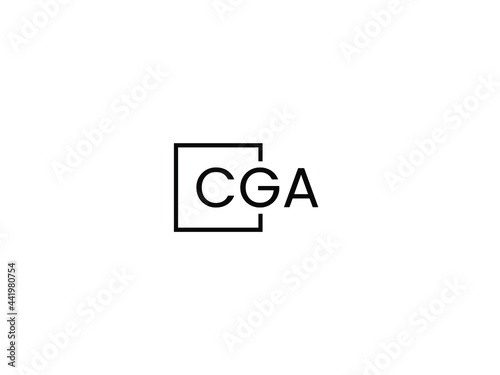 CGA Letter Initial Logo Design Vector Illustration