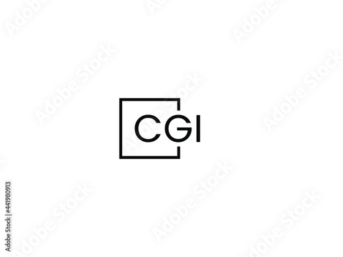 CGI Letter Initial Logo Design Vector Illustration