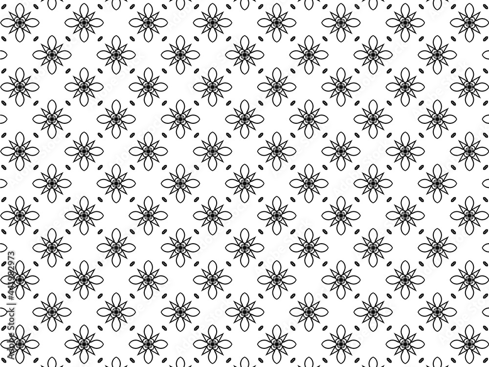 Floral pattern with seamless background