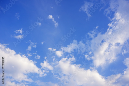 blue sky and clouds