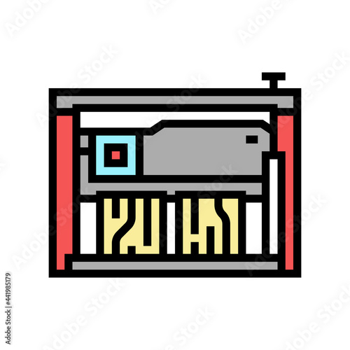 sawmill machine color icon vector. sawmill machine sign. isolated symbol illustration